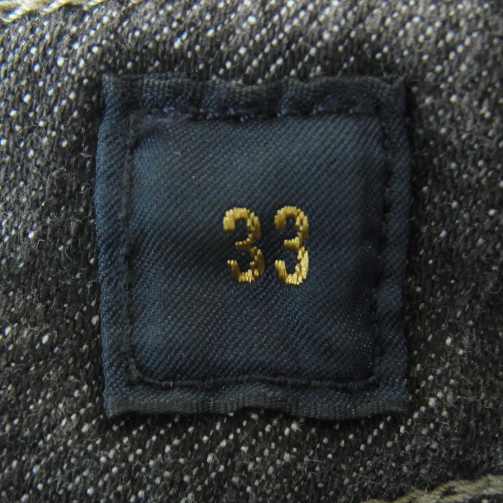 INCOTEX インコテックス 2877 BLUE DIVISION ブルーディヴィジョン ヴィンテージ ウォッシュ スリム テーパード デニム パンツ グレー系 33【新古品】【未使用】【中古】