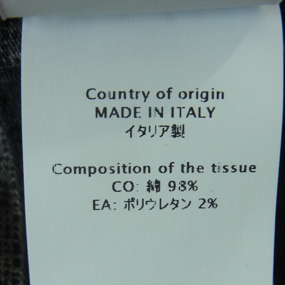INCOTEX インコテックス 2877 BLUE DIVISION ブルーディヴィジョン ヴィンテージ ウォッシュ スリム テーパード デニム パンツ グレー系 33【新古品】【未使用】【中古】