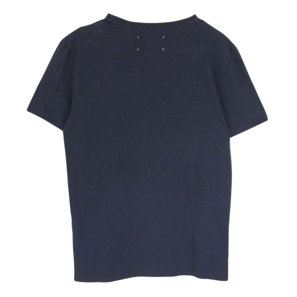 MAISON MARGIELA メゾンマルジェラ 20SS S30GC0640 10ライン 四つタグ クルーネック 半袖 Tシャツ ネイビー系 52【中古】