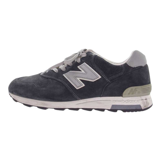 NEW BALANCE ニューバランス USA製 M1400NV スエード ローカット スニーカー グレー系 28.5cm【中古】