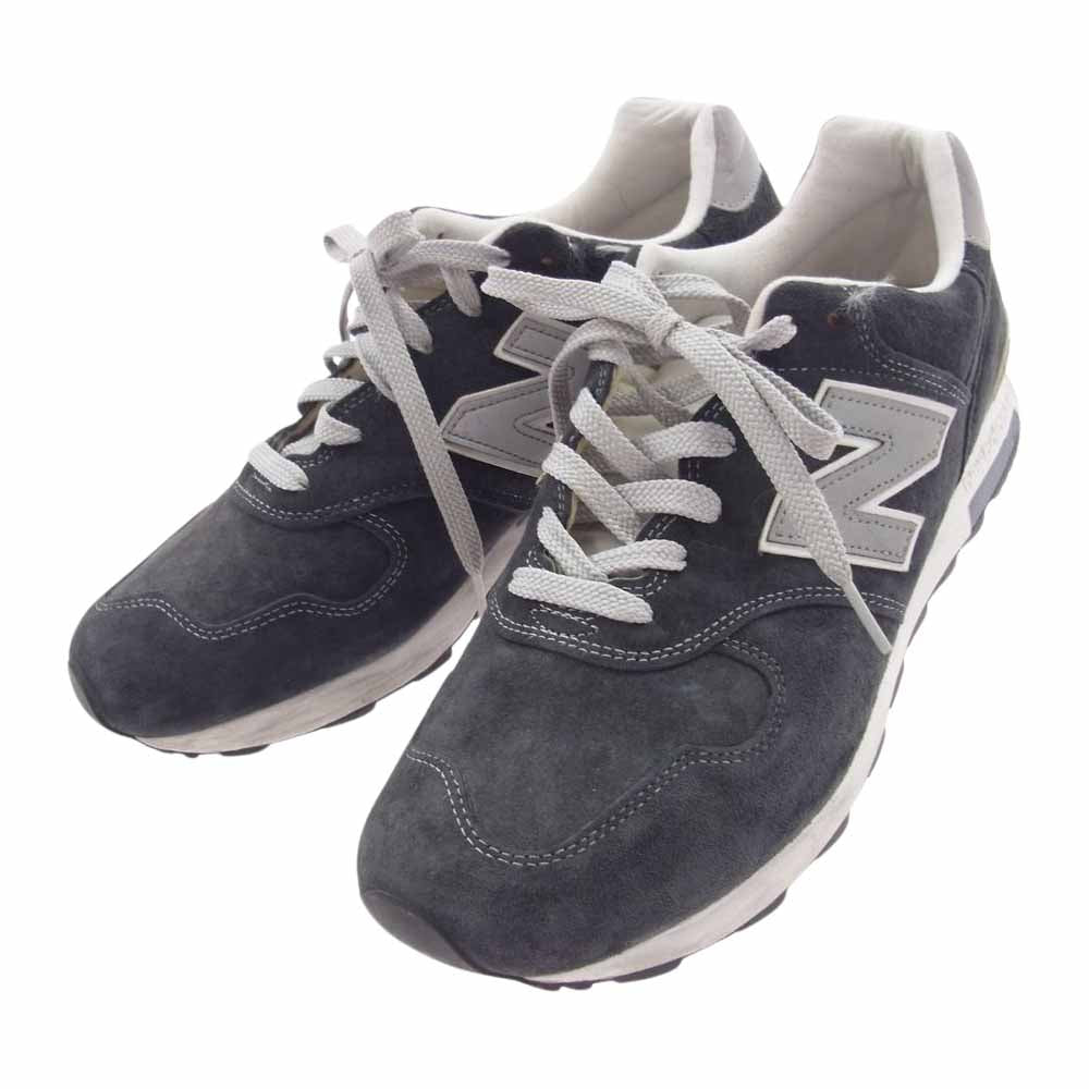NEW BALANCE ニューバランス USA製 M1400NV スエード ローカット スニーカー グレー系 28.5cm【中古】