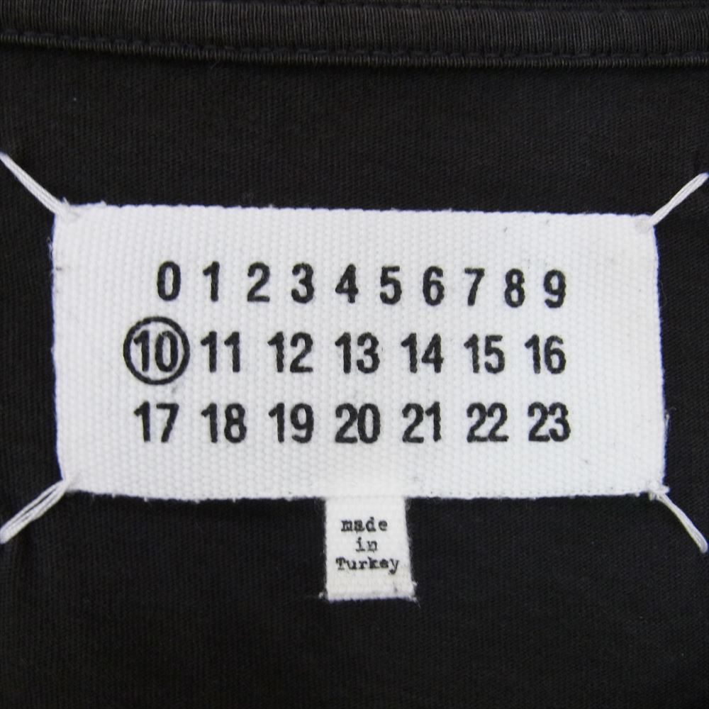 MAISON MARGIELA メゾンマルジェラ 18SS S30GC0640 10ライン 四つタグ クルーネック 半袖 Tシャツ ブラック系 52【中古】