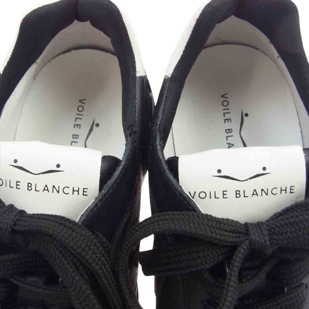 ボイルブランシェ ローカット レザー スニーカー ブラック系 43【中古】