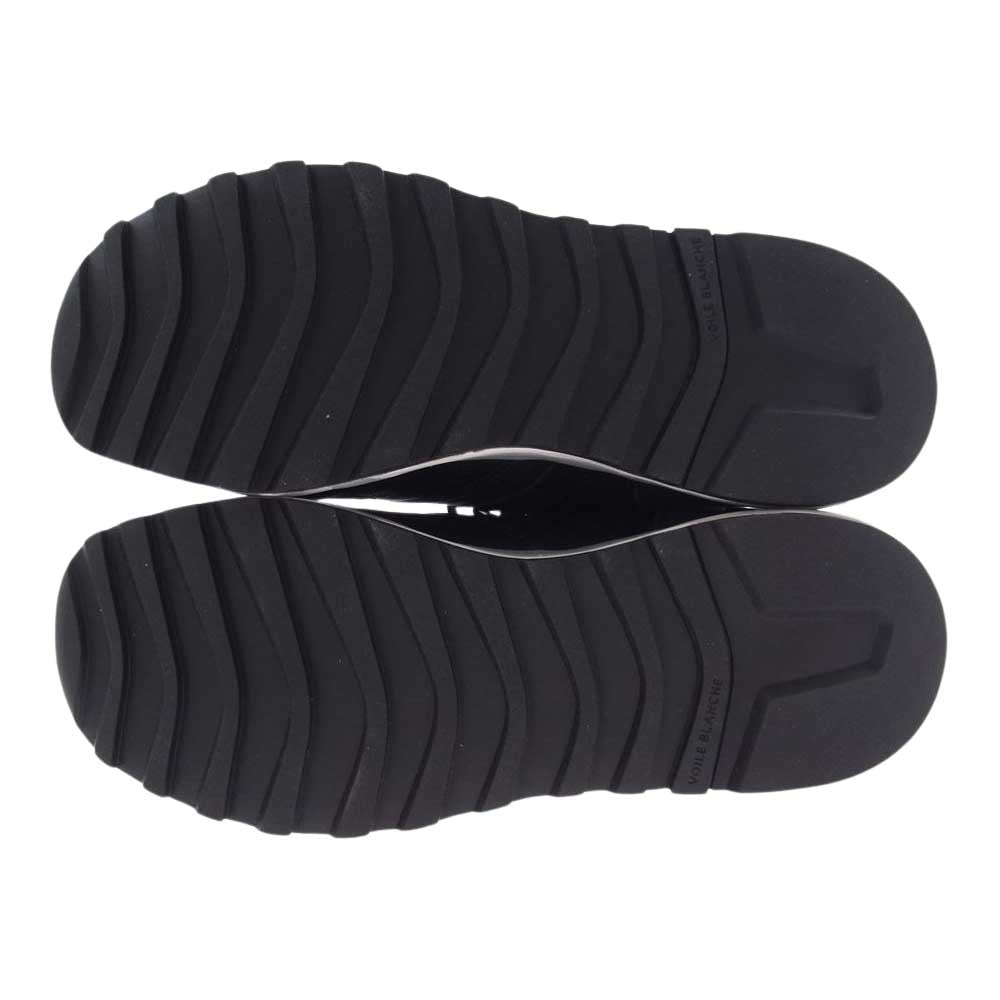 ボイルブランシェ ローカット レザー スニーカー ブラック系 43【中古】