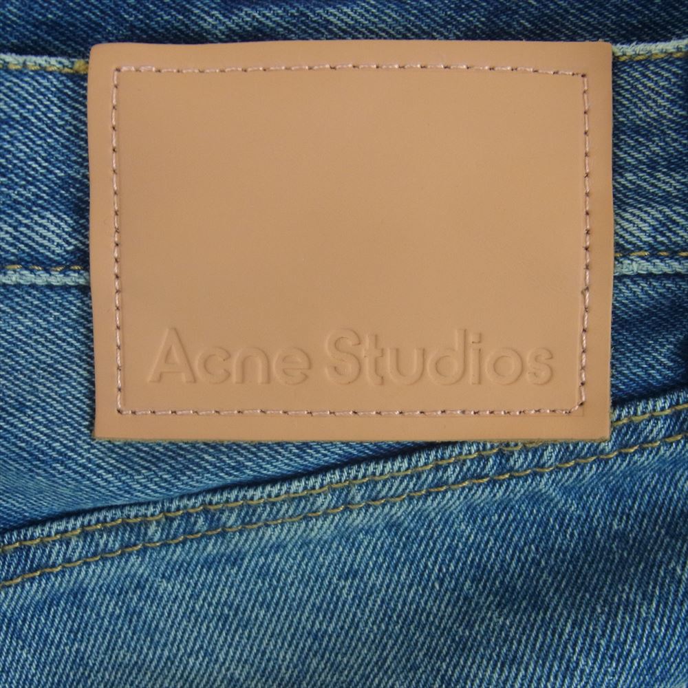 ACNE STUDIOS アクネストゥディオズ B00149 2003 ダメージ加工 リラックス フィット デニム ジーンズ パンツ インディゴブルー系 32【中古】