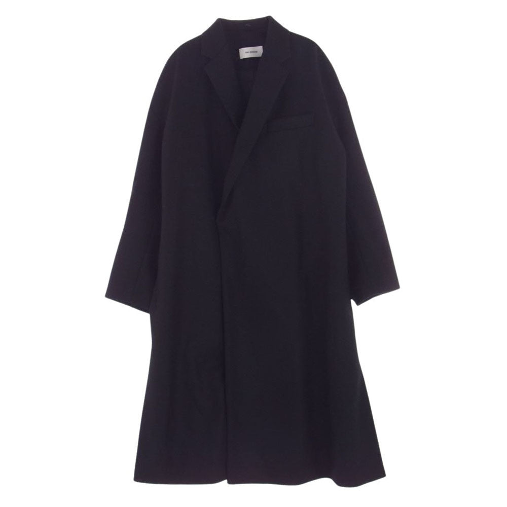 THE RERACS ザリラクス 22AW 22FW-RECT-332-J LOOSE CHESTER COAT ウール ルーズ チェスター コート ブラック系 48【中古】