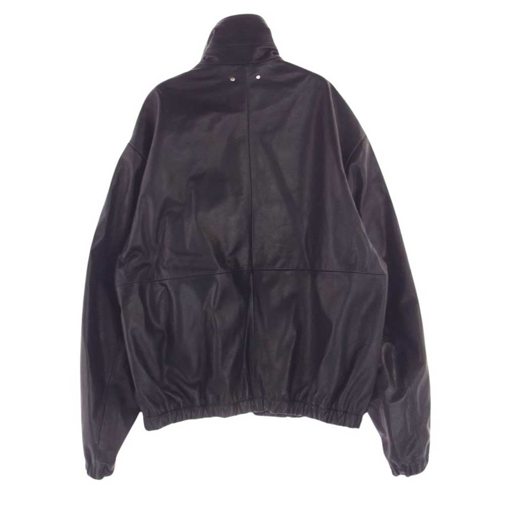 シュタイン 24SS ST.767 LEATHER ZIP BLOUSON ゴートレザー ジップ ブルゾン ブラック ダークブラウン系 M【中古】