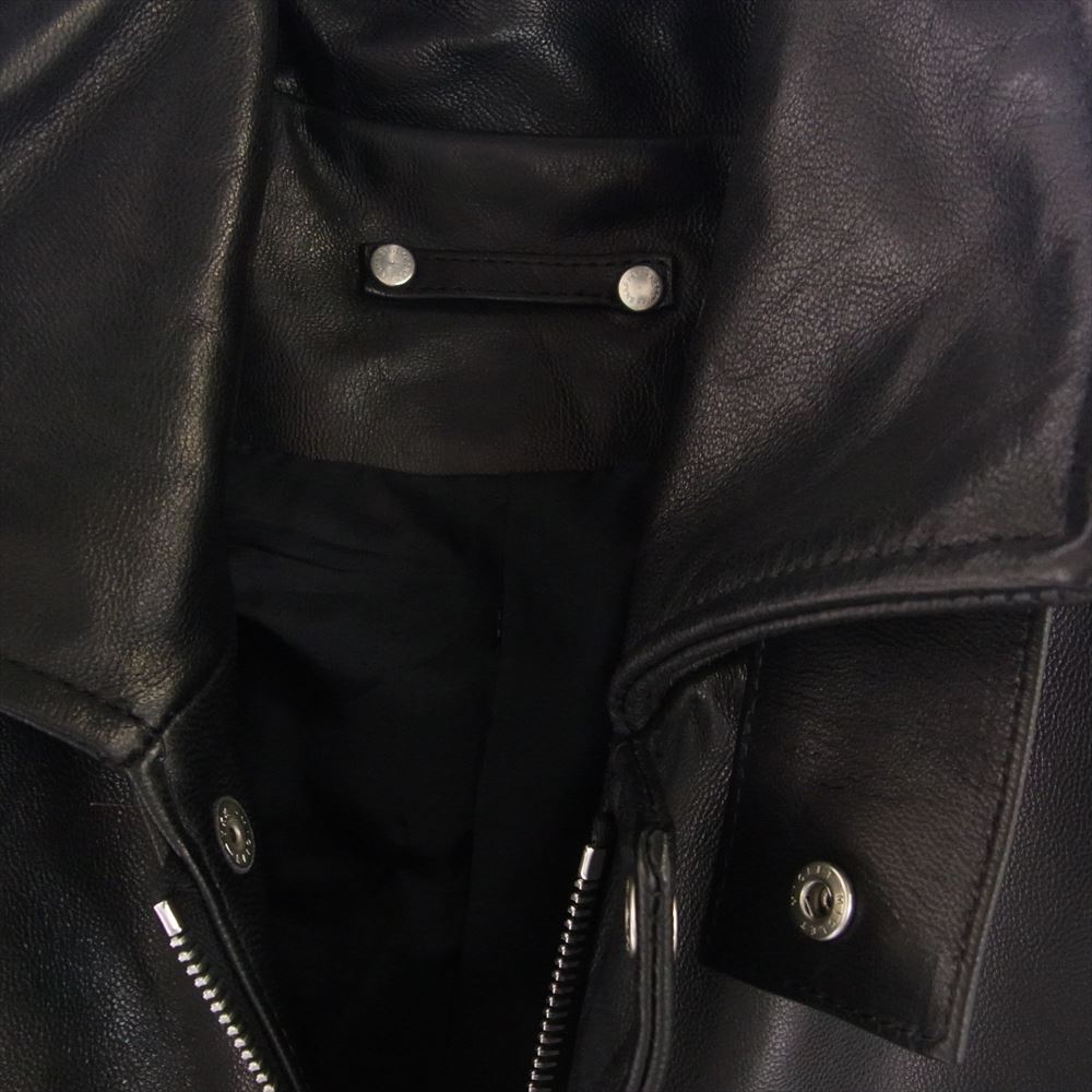 シュタイン 24SS ST.767 LEATHER ZIP BLOUSON ゴートレザー ジップ ブルゾン ブラック ダークブラウン系 M【中古】