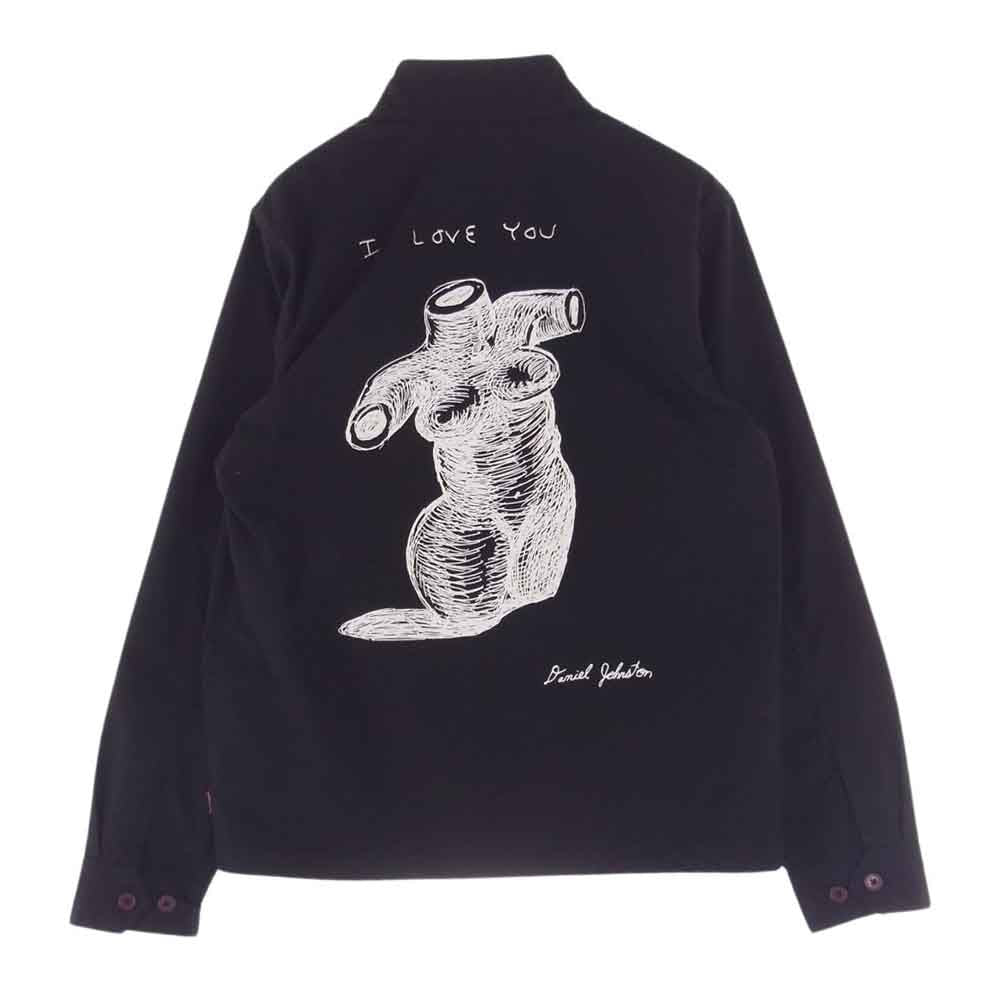Supreme シュプリーム 15SS Daniel Johnston Harrington Jacket ダニエルジョンストン ハリントン ジップアップ ジャケット スウィングトップ ブラック系 M【中古】