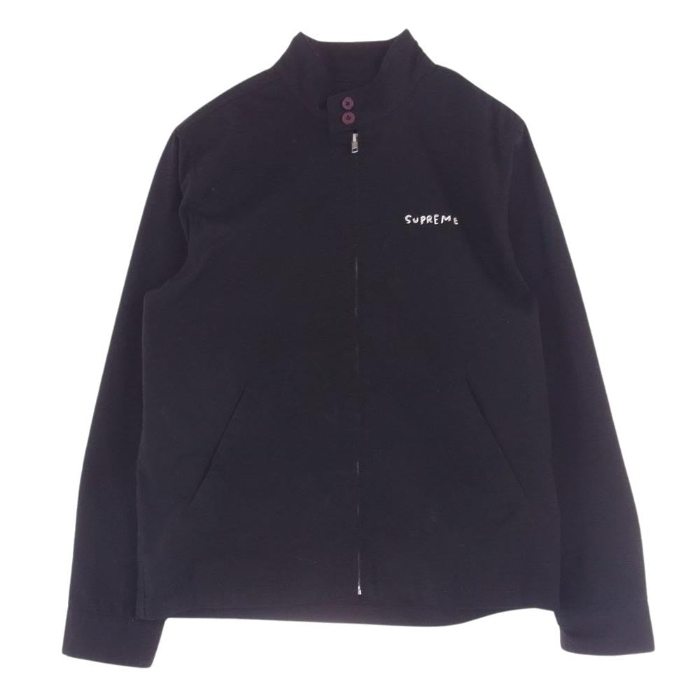 Supreme シュプリーム 15SS Daniel Johnston Harrington Jacket ダニエルジョンストン ハリントン ジップアップ ジャケット スウィングトップ ブラック系 M【中古】