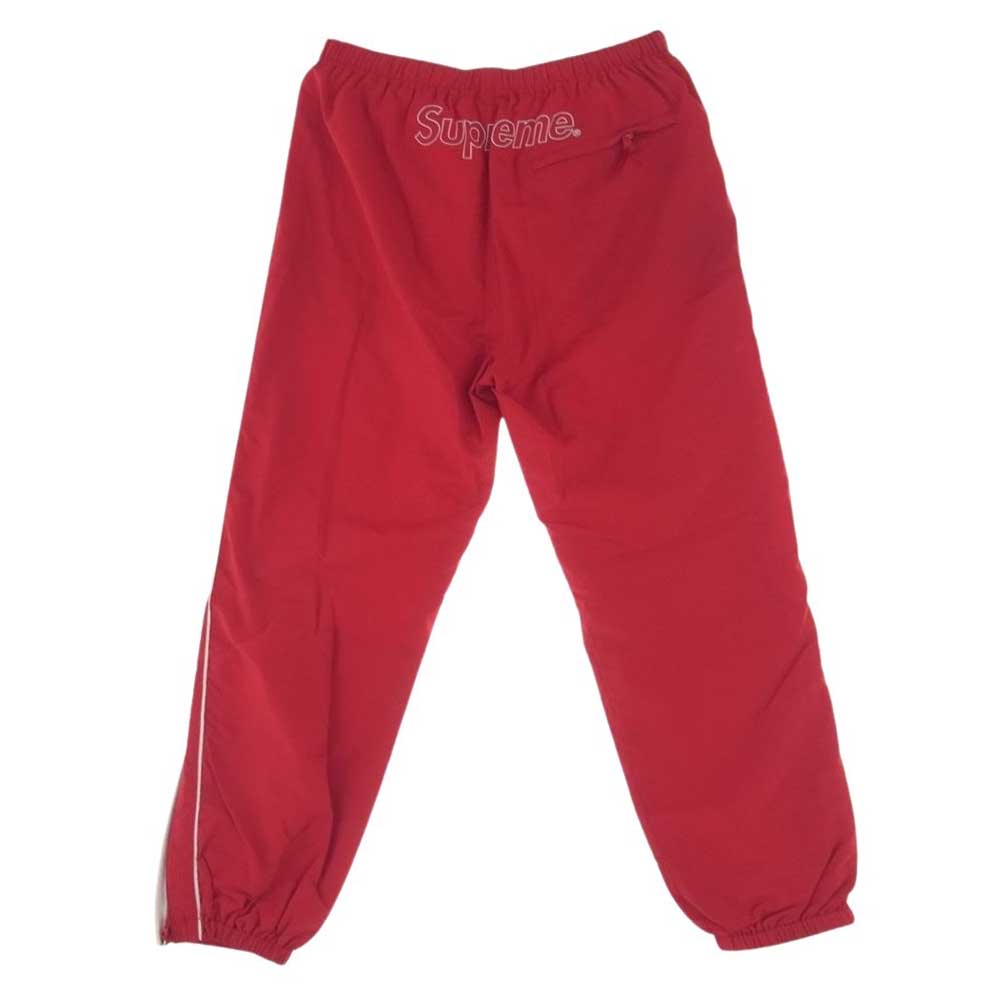 Supreme シュプリーム 17AW Piping Track Pants パイピング トラック パンツ ナイロン パンツ レッド系 S【中古】