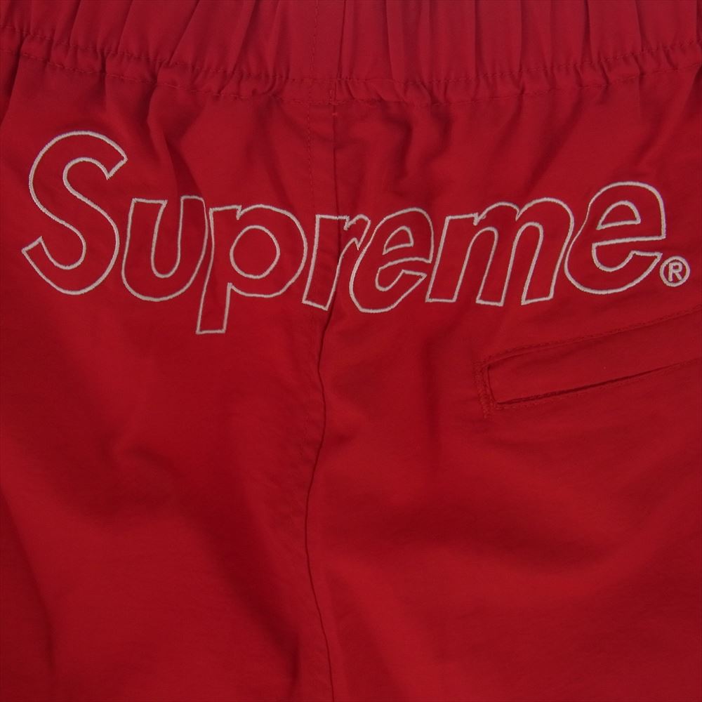 Supreme シュプリーム 17AW Piping Track Pants パイピング トラック パンツ ナイロン パンツ レッド系 S【中古】
