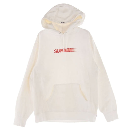 Supreme シュプリーム 20SS Motion Logo Hooded Sweatshirt モーションロゴ ロゴ フーディー プルオーバー パーカー ホワイト系 M【中古】