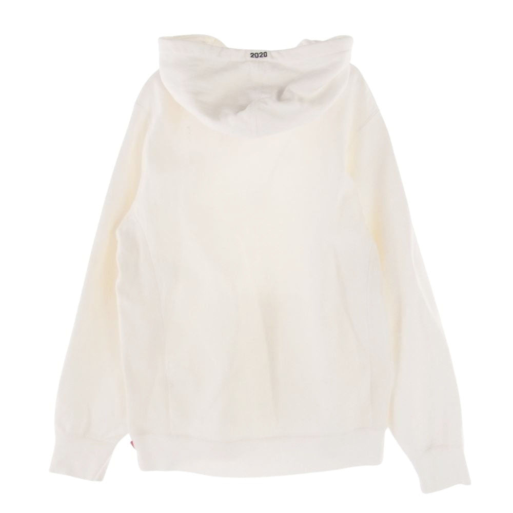 Supreme シュプリーム 20SS Motion Logo Hooded Sweatshirt モーションロゴ ロゴ フーディー プルオーバー パーカー ホワイト系 M【中古】
