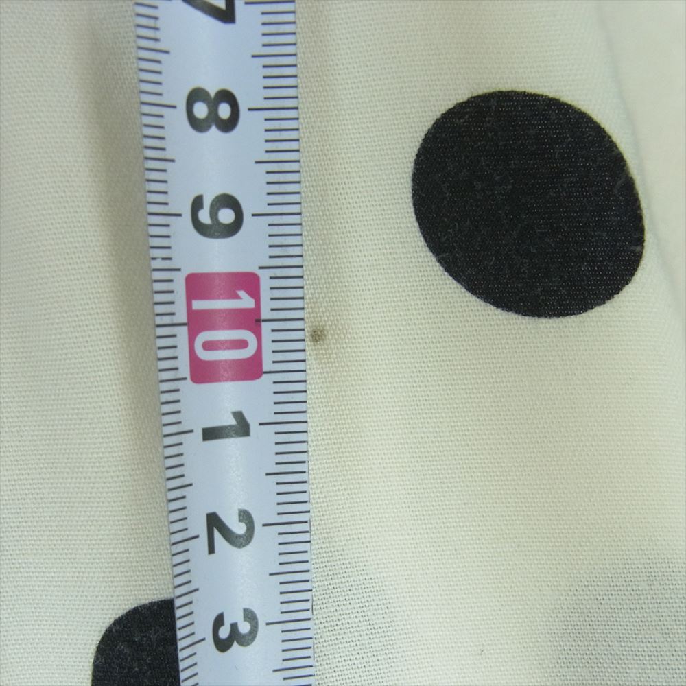 WACKO MARIA ワコマリア The Guilty Parties ザギルティーパーティーズ ドット 水玉 ハワイアン 長袖 リヨセル オープンカラー シャツ 日本製  オフホワイト系 ブラック系 L【中古】