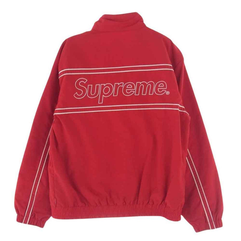 Supreme シュプリーム 17AW Piping Track Jacket パイピング トラック ジャケット ナイロン ジャケット レッド系 S【中古】