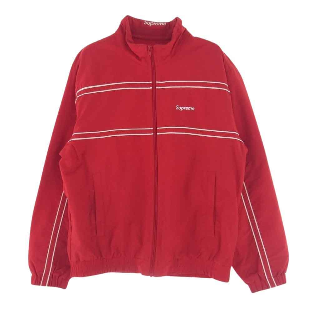 Supreme シュプリーム 17AW Piping Track Jacket パイピング トラック ジャケット ナイロン ジャケット レッド系 S【中古】