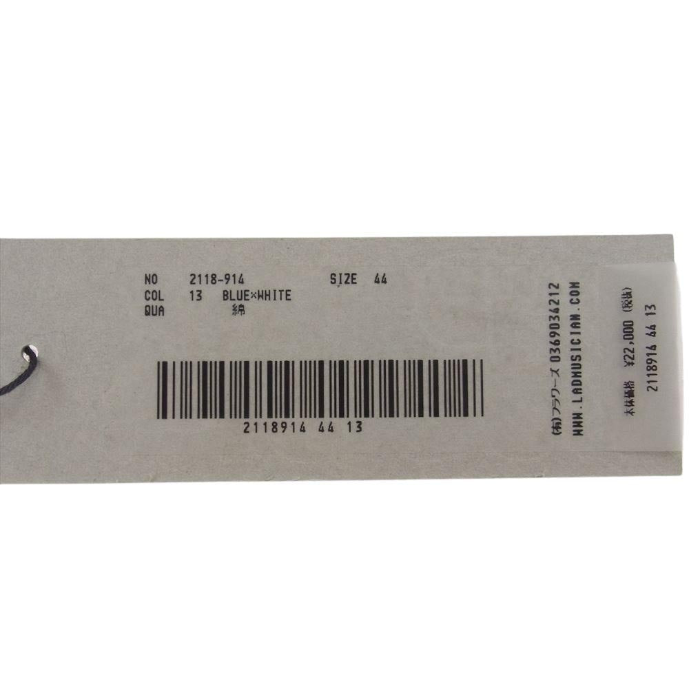 LAD MUSICIAN ラッドミュージシャン 2118-914 CANVAS SLIP ON FLOWER 花柄 フラワー キャンバス スリッポン スニーカー ブラック系 44【中古】