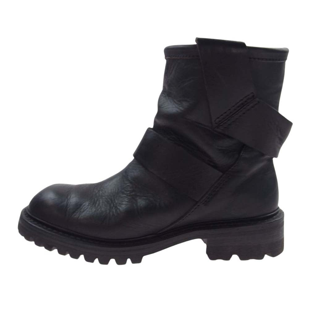 JULIUS ユリウス 487FWM1 Engineer Boots 日本製 COW SKIN Vibramソール 牛革 レザー エンジニアブーツ ブラック系 7【中古】