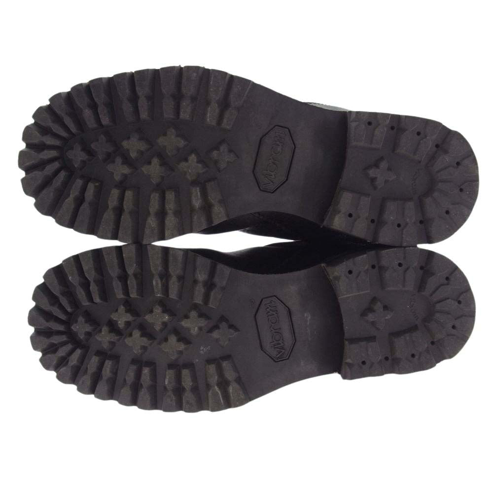 JULIUS ユリウス 487FWM1 Engineer Boots 日本製 COW SKIN Vibramソール 牛革 レザー エンジニアブーツ ブラック系 7【中古】