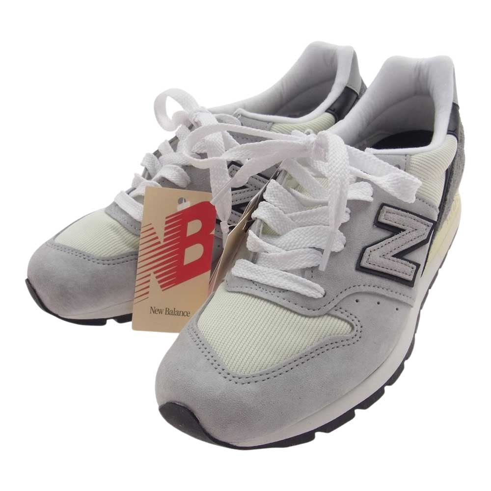 NEW BALANCE ニューバランス U996TG USA製 GRAY 996 グレイ ローカットスニーカー グレー系 26.5cm【新古品】【未使用】【中古】
