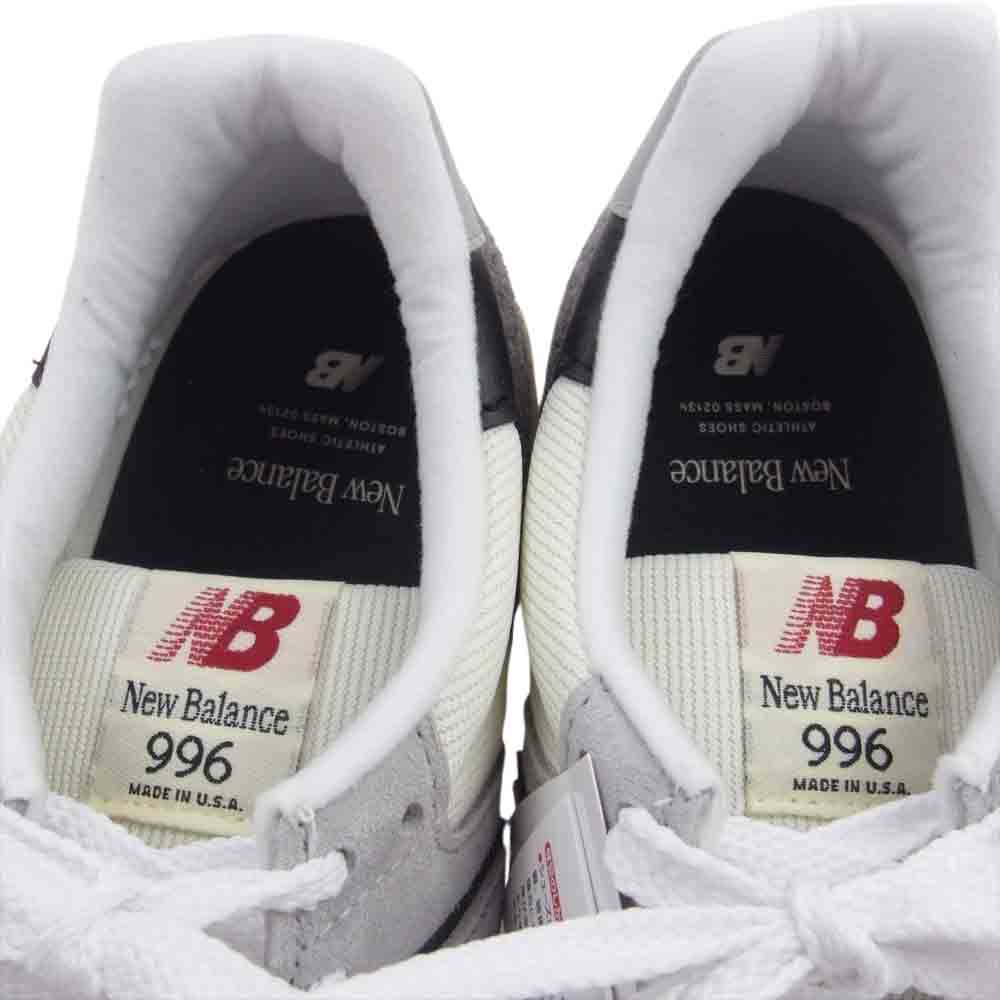 NEW BALANCE ニューバランス U996TG USA製 GRAY 996 グレイ ローカットスニーカー グレー系 26.5cm【新古品】【未使用】【中古】