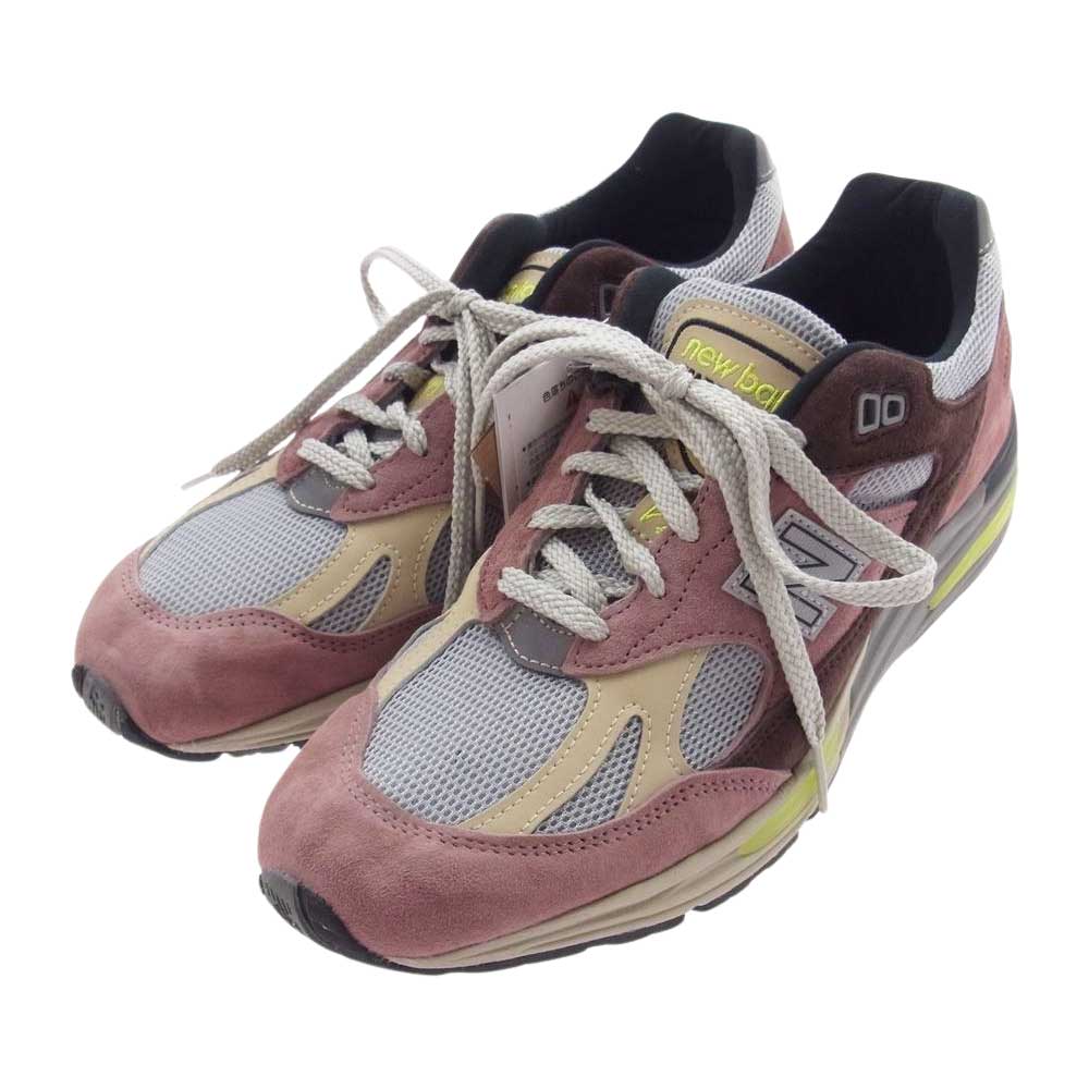 NEW BALANCE ニューバランス U991MG2 イングランド製 991V2 Rosewood ローズウッド ローカットスニーカー マルチカラー系 あずき色系 26.5cm【新古品】【未使用】【中古】