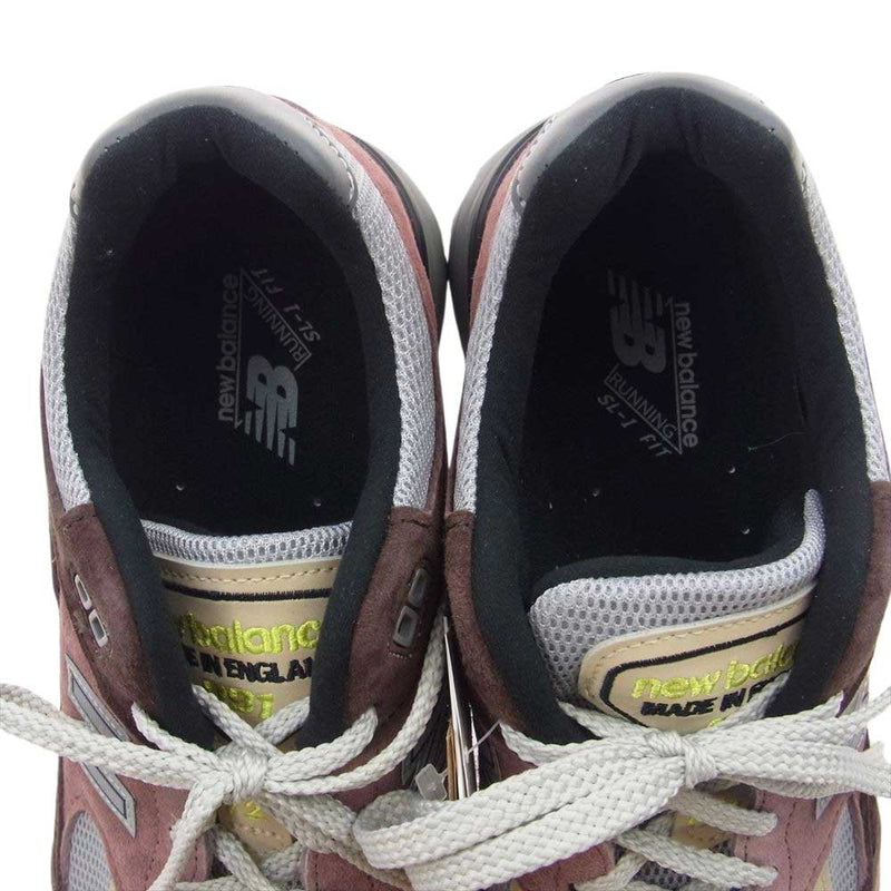 NEW BALANCE ニューバランス U991MG2 イングランド製 991V2 Rosewood ローズウッド ローカットスニーカー マルチカラー系 あずき色系 26.5cm【新古品】【未使用】【中古】