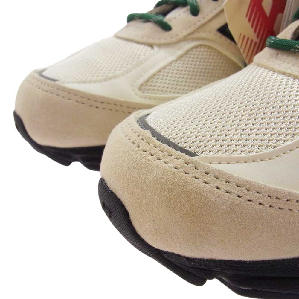 NEW BALANCE ニューバランス U990GB4 USA製 990V4 MACADAMIA NUT マカダミア ローカット スニーカー ベージュ/ブラック/グリーン 26.5cm【新古品】【未使用】【中古】