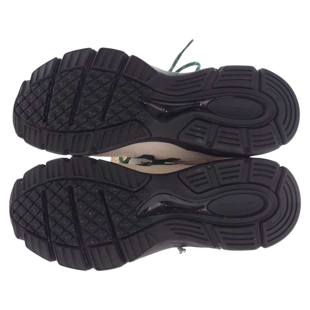 NEW BALANCE ニューバランス U990GB4 USA製 990V4 MACADAMIA NUT マカダミア ローカット スニーカー ベージュ/ブラック/グリーン 26.5cm【新古品】【未使用】【中古】