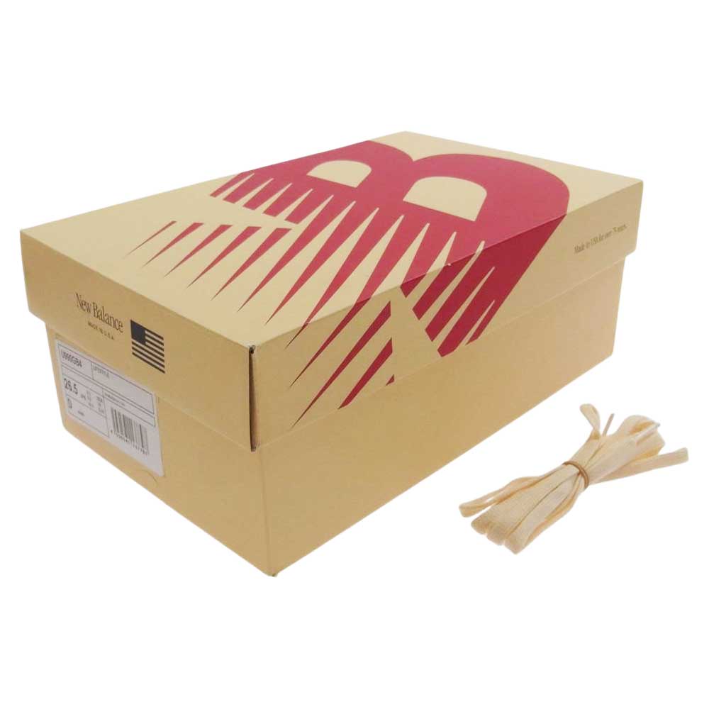 NEW BALANCE ニューバランス U990GB4 USA製 990V4 MACADAMIA NUT マカダミア ローカット スニーカー ベージュ/ブラック/グリーン 26.5cm【新古品】【未使用】【中古】