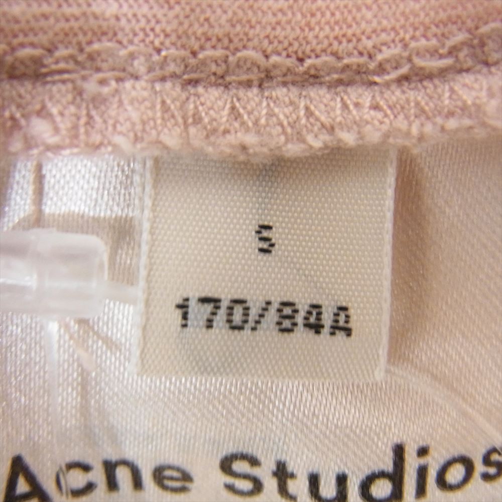 ACNE STUDIOS アクネストゥディオズ FN-WN-TSHI000121 絵画 デッサン プリント クルーネック 半袖 Tシャツ ピンク系 S【中古】