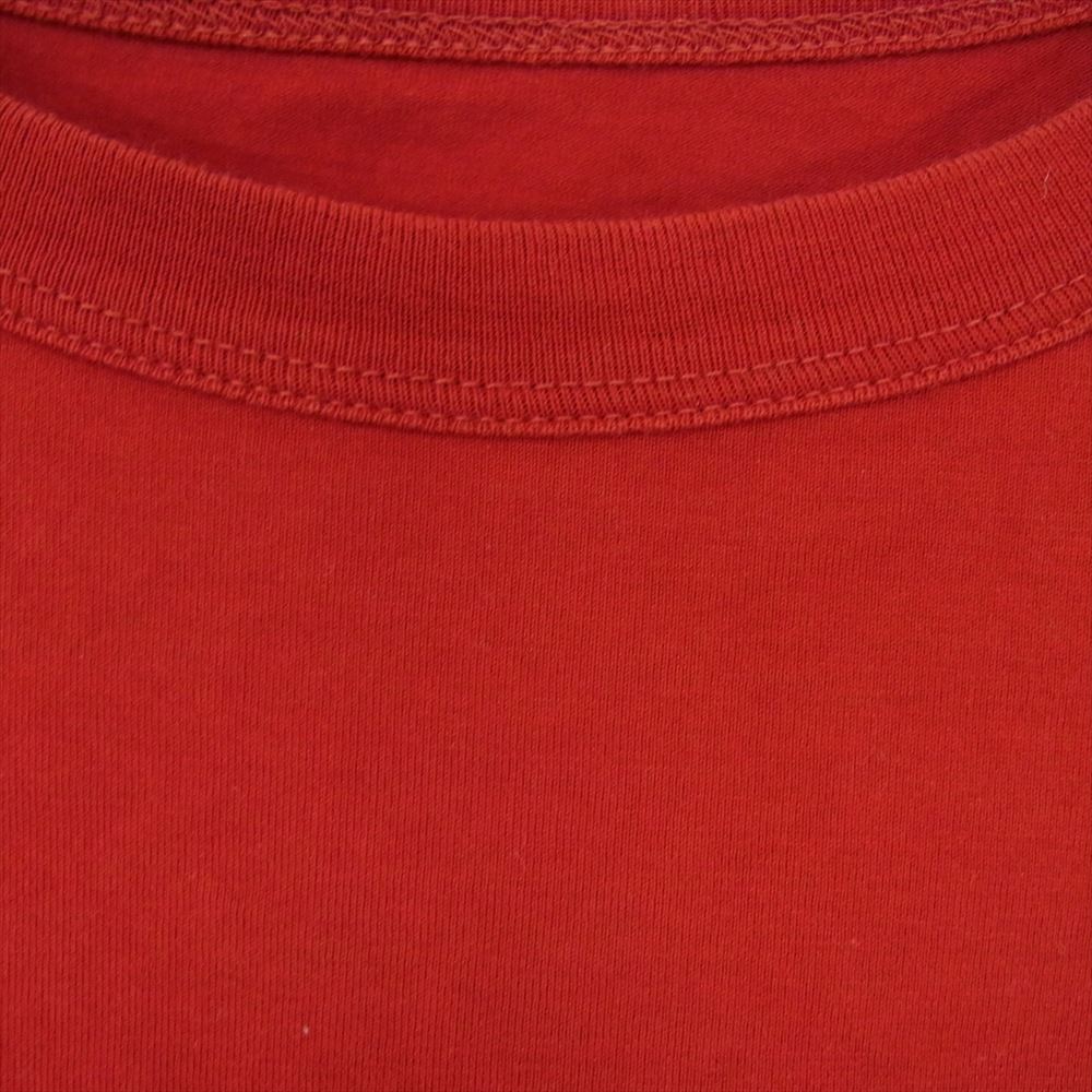 MAISON MARGIELA メゾンマルジェラ S30GC0701 10ライン 国内正規品 反転ロゴ 半袖 プリント Tシャツ レッド系 44【中古】