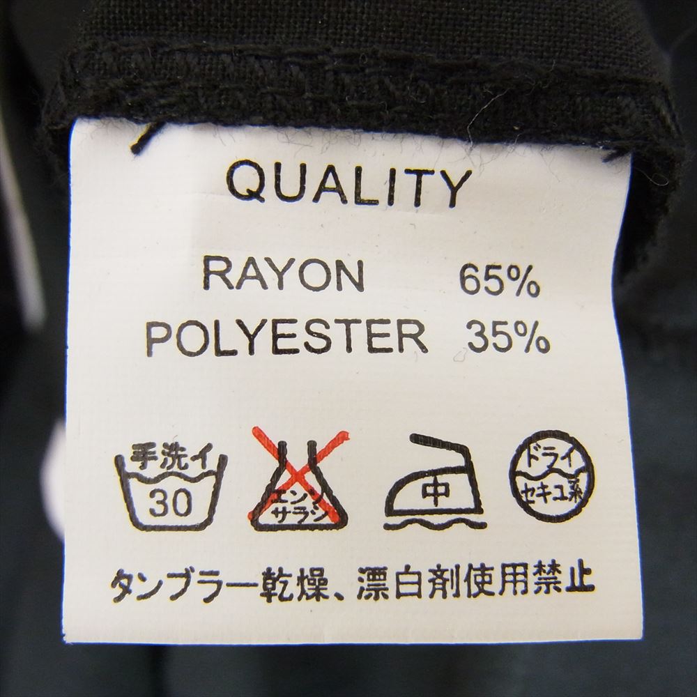 CREAM SODA クリームソーダ Classics スカル刺繍 半袖 レーヨン ボーリング オープンカラー シャツ ブラック系 L【中古】