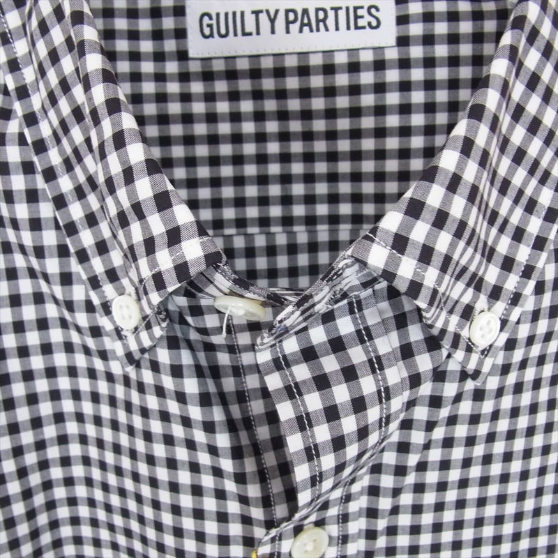 WACKO MARIA ワコマリア 20FWE-WMS-IP01 B.D SHIRT ボタンダウンシャツ GUILTY PARTIES ギルティー パーティー ギンガムチェック ブラック系 L【新古品】【未使用】【中古】