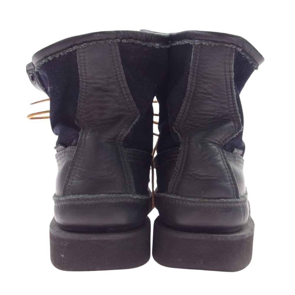 DELUXE デラックス 3126 ×RUSSELL MOCCASIN ラッセルモカシン サファリブーツ vibram ヴィブラムソール ブラック系 9【中古】