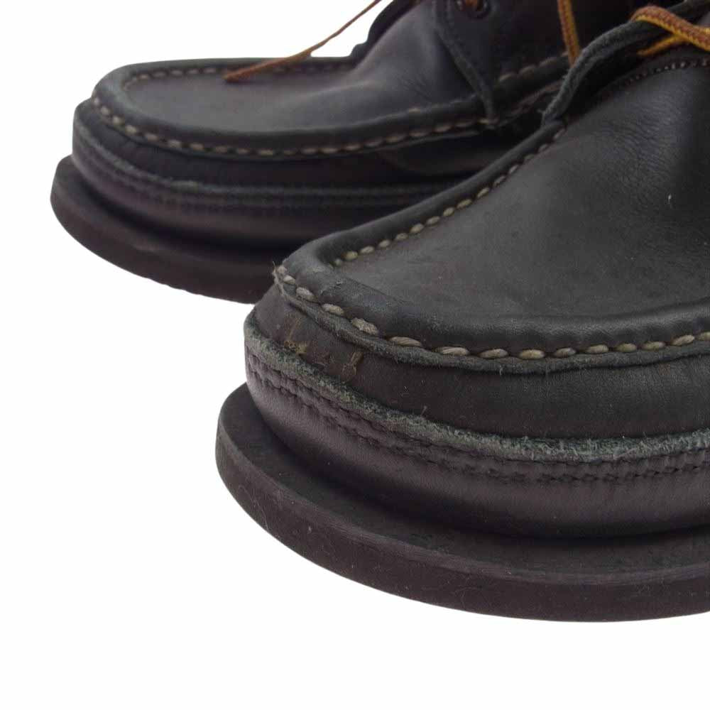 DELUXE デラックス 3126 ×RUSSELL MOCCASIN ラッセルモカシン サファリブーツ vibram ヴィブラムソール ブラック系 9【中古】