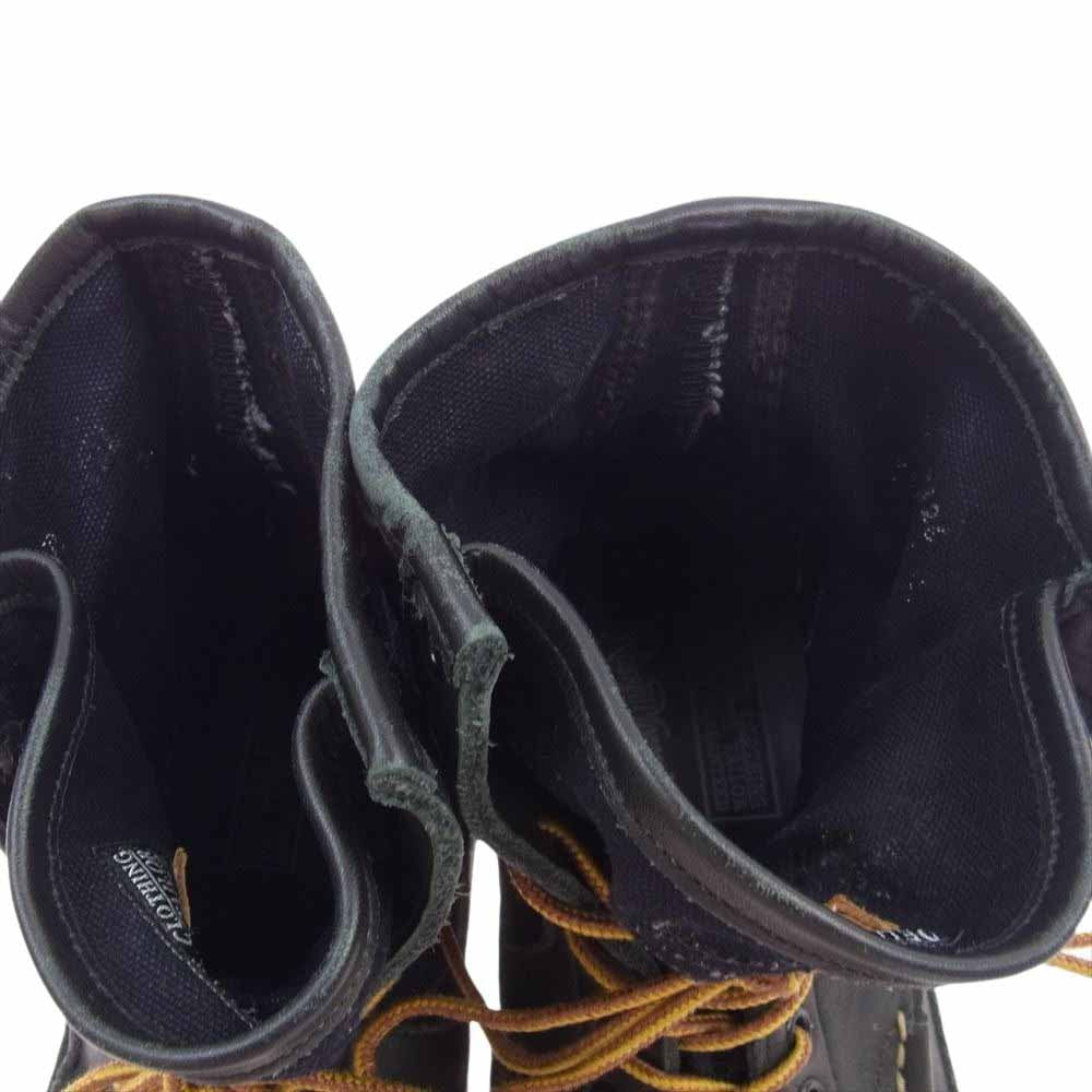 DELUXE デラックス 3126 ×RUSSELL MOCCASIN ラッセルモカシン サファリブーツ vibram ヴィブラムソール ブラック系 9【中古】