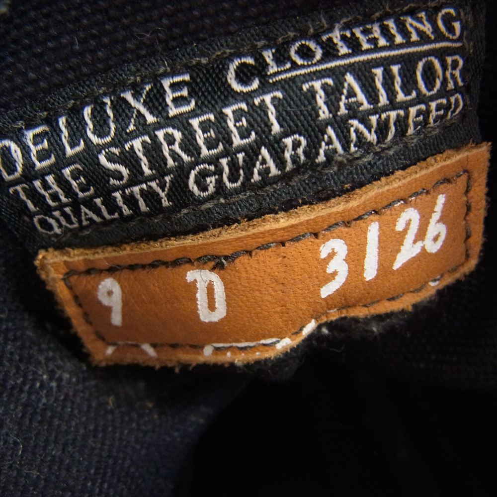 DELUXE デラックス 3126 ×RUSSELL MOCCASIN ラッセルモカシン サファリブーツ vibram ヴィブラムソール ブラック系 9【中古】