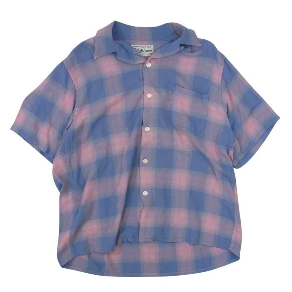 WACKO MARIA ワコマリア 22SS OMBRE CHECK OPEN COLLAR SHIRT オンブレ 