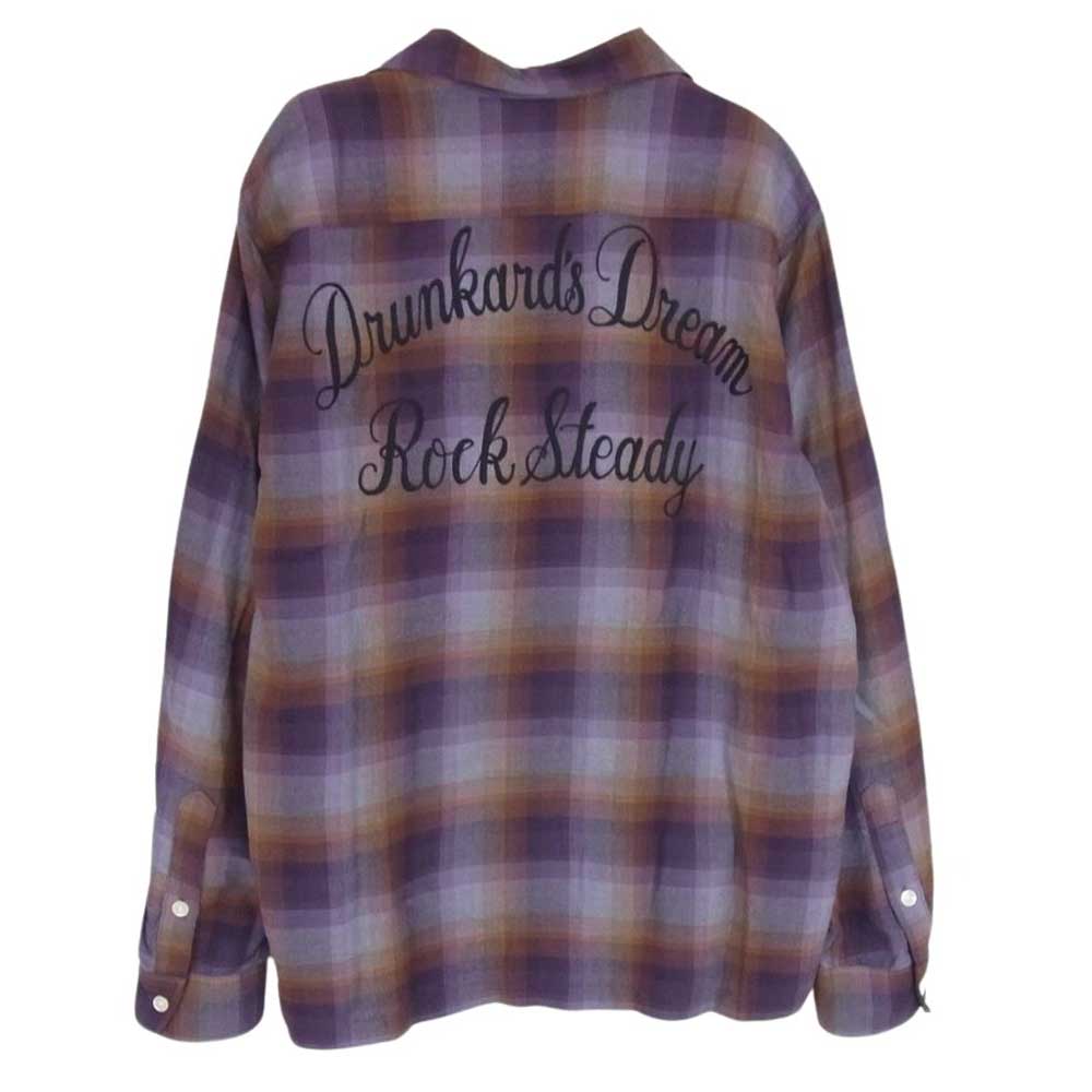 WACKO MARIA ワコマリア OMBRE CHECK OPEN COLLAR SHIRT オンブレ