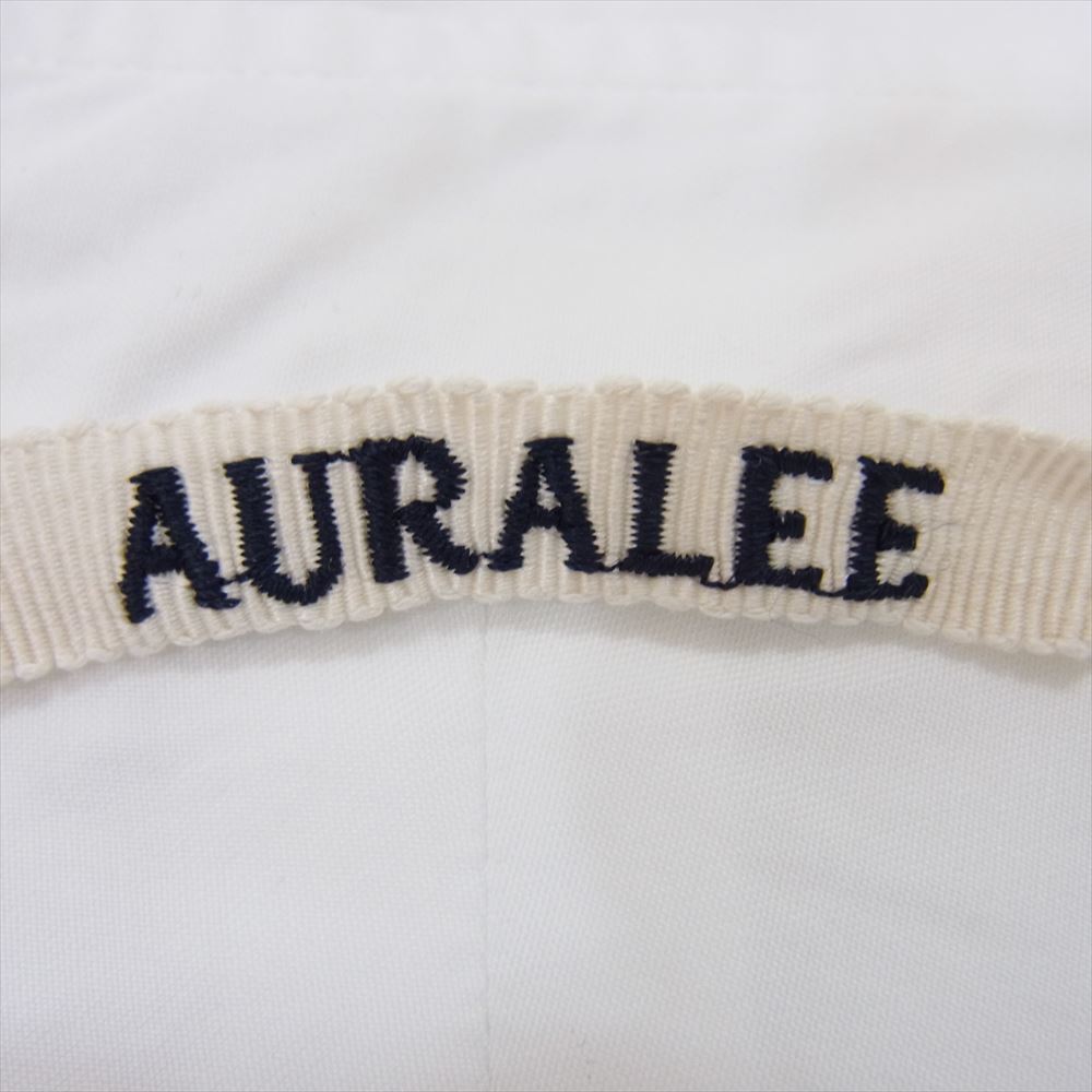 AURALEE オーラリー 23SS A23SS01TN WASHED FINX TWILL SHIRT ウォッシュド フィンクス ツイル レギュラーカラー 長袖シャツ ホワイト系 4【中古】