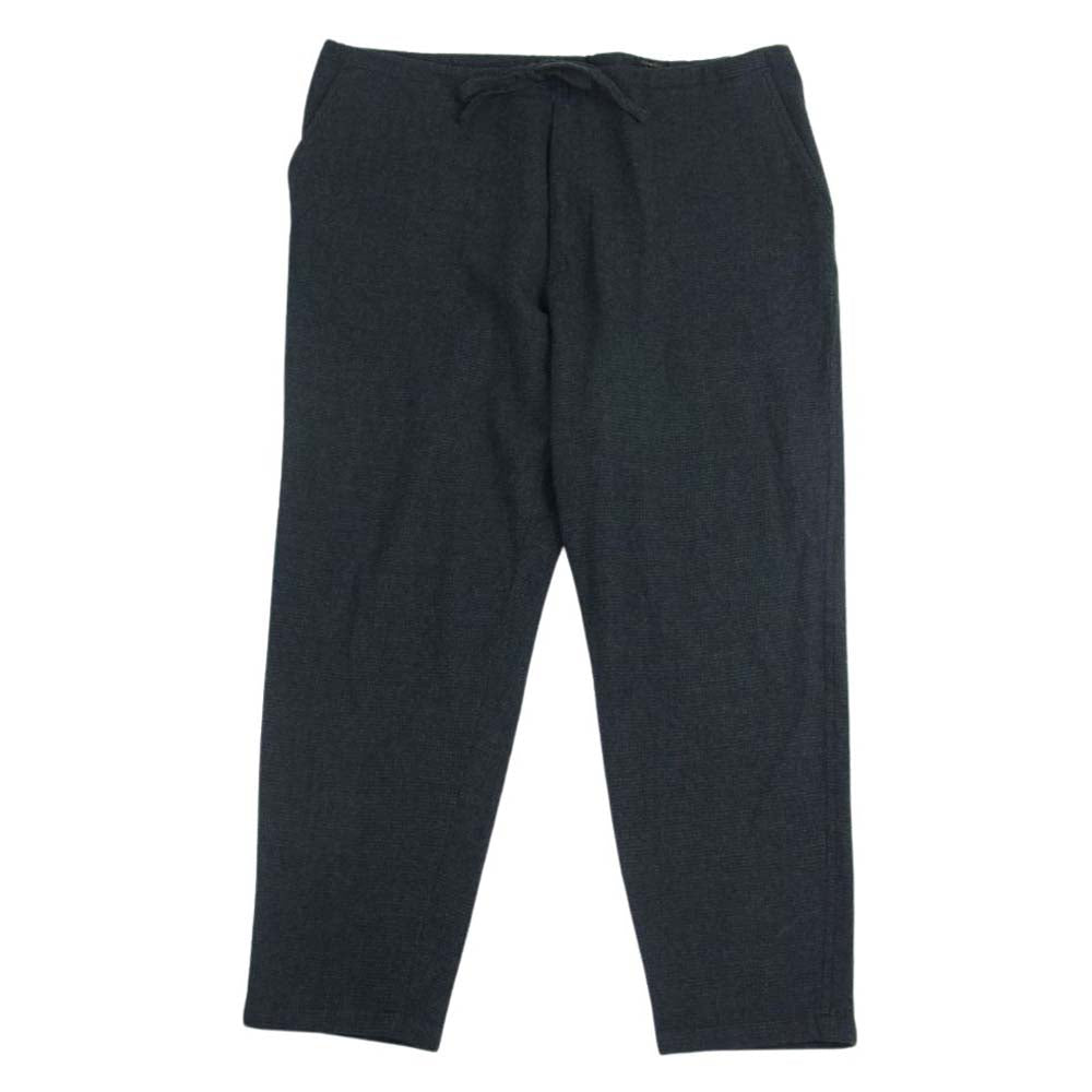 COMOLI コモリ 20AW S03-03010 強縮 ウール テーパードパンツ イージーパンツ チェック グレー系 2【中古】