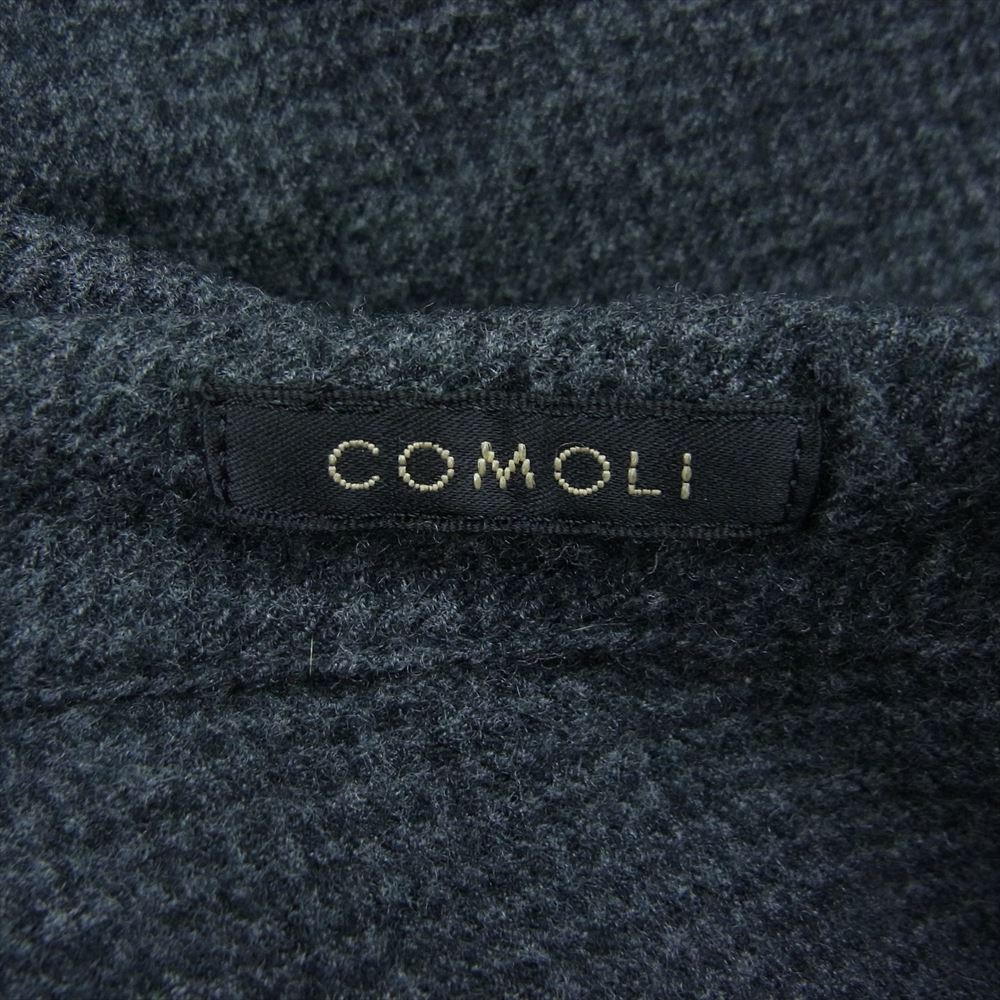 COMOLI コモリ 20AW S03-03010 強縮 ウール テーパードパンツ イージーパンツ チェック グレー系 2【中古】