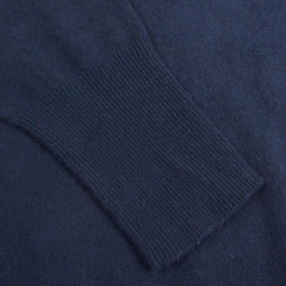 COMOLI コモリ 21AW U03-06005 カシミア100％  コモリニット ハイゲージ ボートネック カシミヤ ニット ネイビー系【中古】