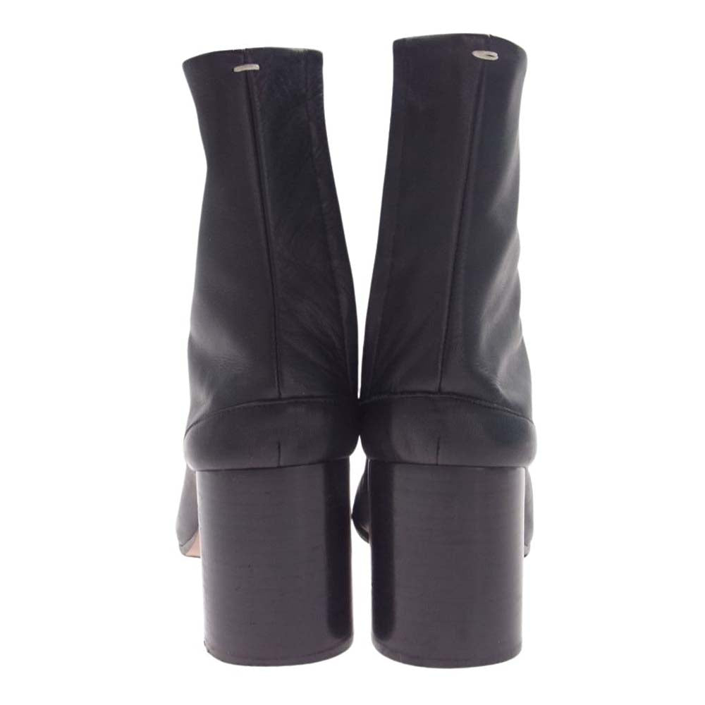MAISON MARGIELA メゾンマルジェラ 12SS S38WU0184 TABI 足袋 レザー ブーツ チャンキーヒール ブラック系 37【中古】