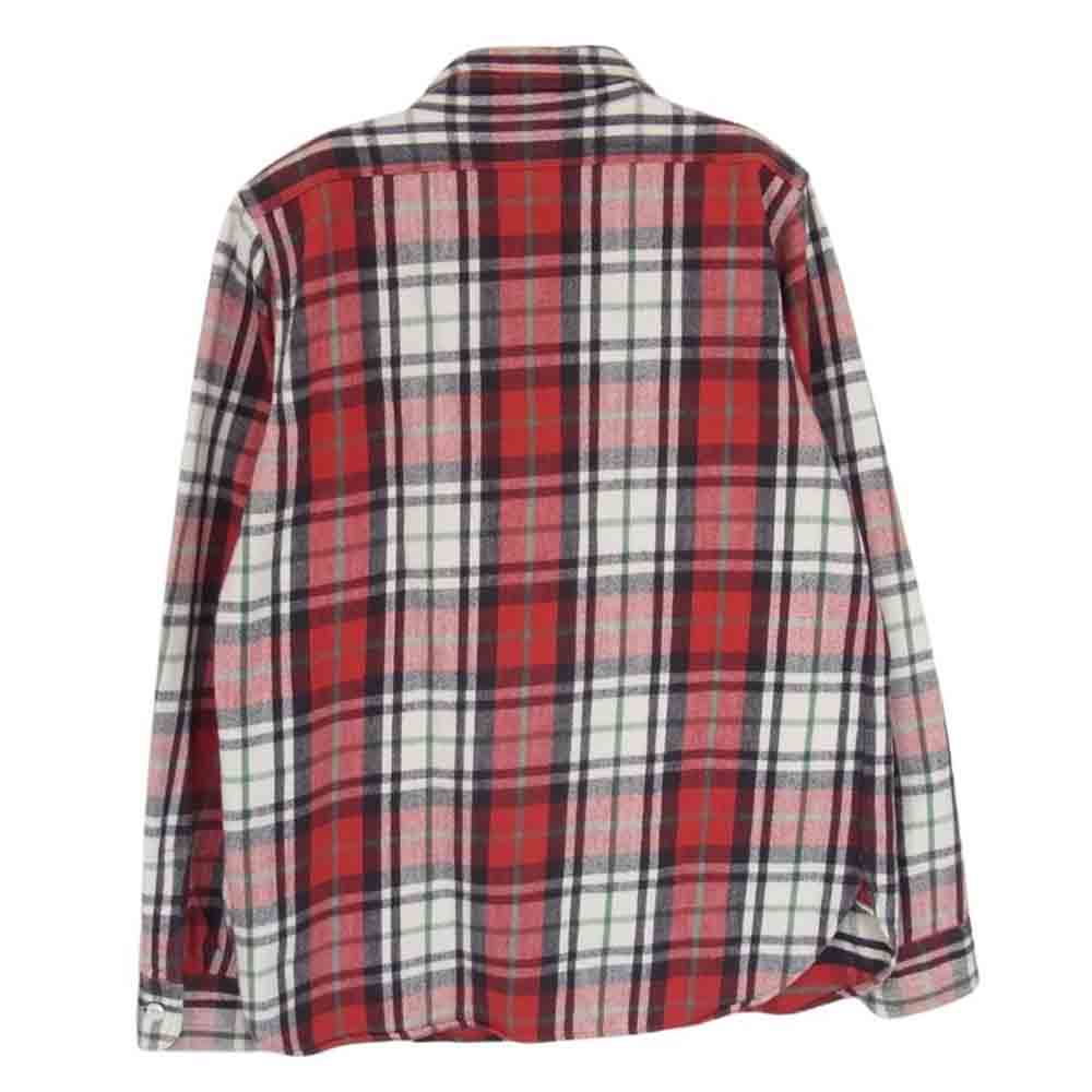WAREHOUSE ウエアハウス チェック 長袖 ネルシャツ レッド系 S【中古】