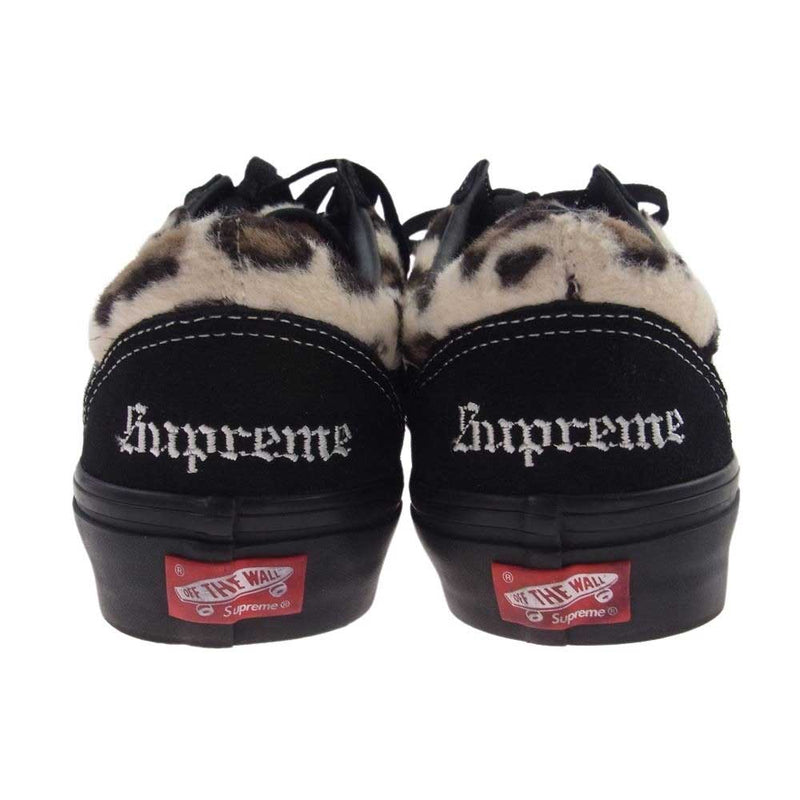 Supreme シュプリーム 23AW × Vans Leopard Old Skool バンズ レオパード オールドスクール スニーカー ブラック系 26.5cm【美品】【中古】