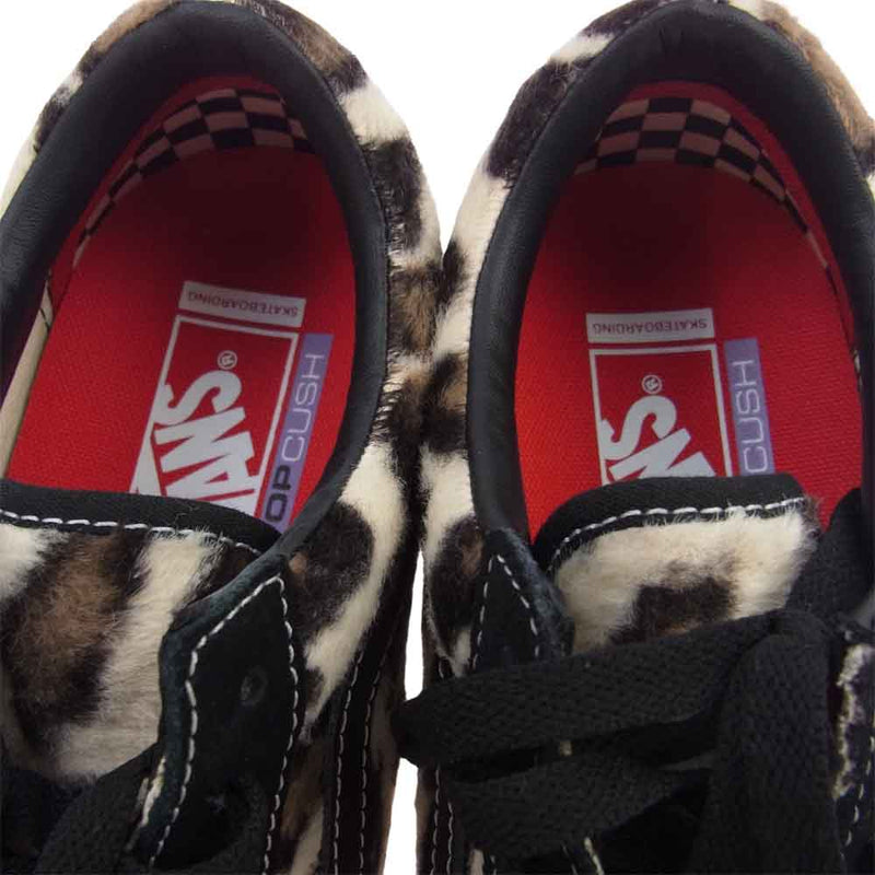 Supreme シュプリーム 23AW × Vans Leopard Old Skool バンズ レオパード オールドスクール スニーカー ブラック系 26.5cm【美品】【中古】