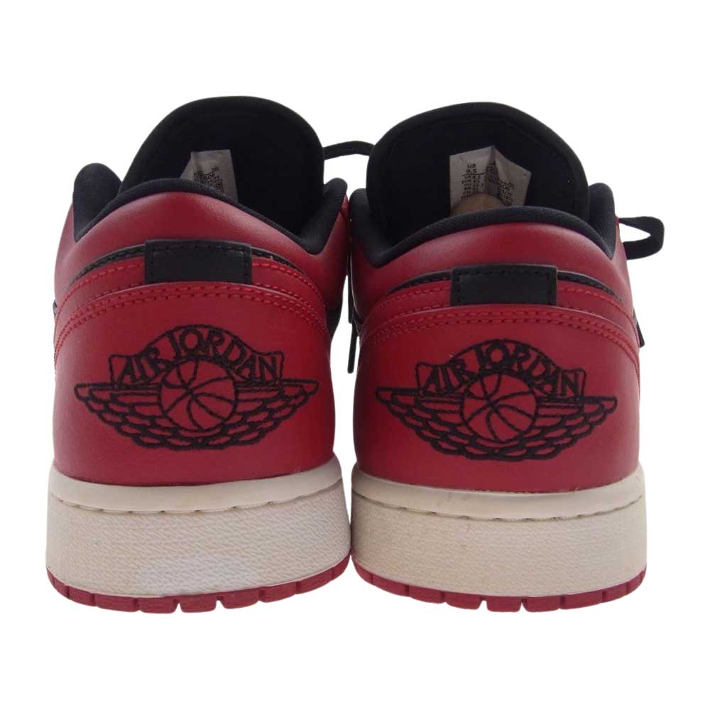 NIKE AIR JORDAN ナイキ ジョーダン 553558-606 AJ1 Low Varsity Red ローカット スニーカー ブラック系 レッド系 27.5cm【中古】